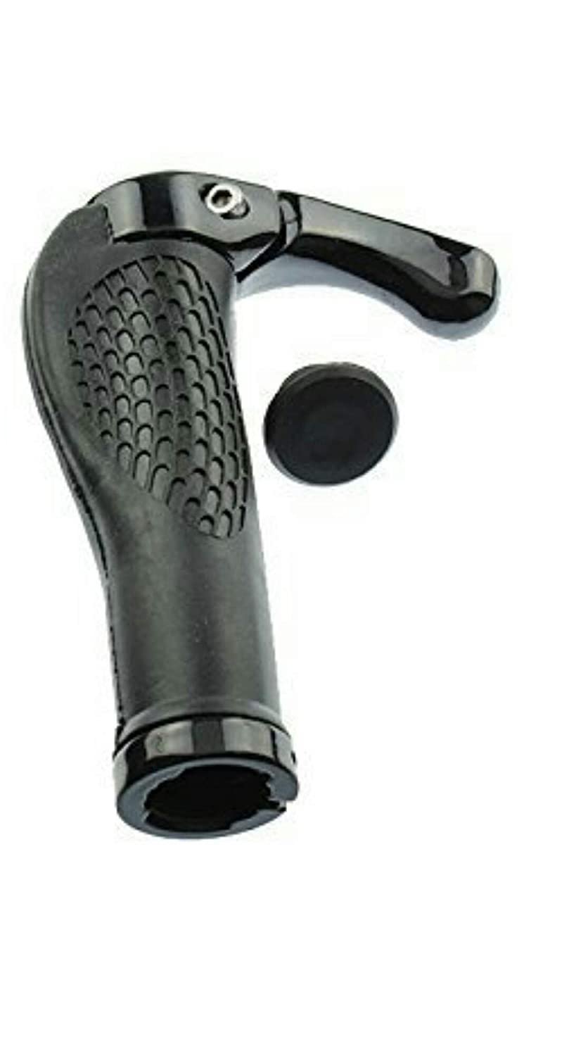 thumbnail image 2 of WCS Ergonomic MTB Bar Ends – Nylon Handlebar Grips With Bar Ends For Mountain Bikes (Black, 100mm) 2 of 2